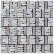 Intrend Tile LS007-A Wavy Pattern Natural Stone Mosaic Blend - Darker Center