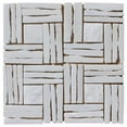 thumbnail image 1 of Intrend Tile LS011-H Quartzite Basketweave Interlocked linear Mosaic - Whitle, 1 of 1