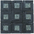 thumbnail image 1 of Intrend Tile LS012-S Basketweave Pattern Mosaic Blend - Black Slate, 1 of 1