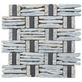 thumbnail image 1 of Intrend Tile LS015-D Granite Basketweave interlocked Mosaic Blend, 1 of 1