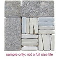thumbnail image 1 of Intrend Tile LS017-H Quartzite Alternate Pattern Mosaic Blend - White, 1 of 1