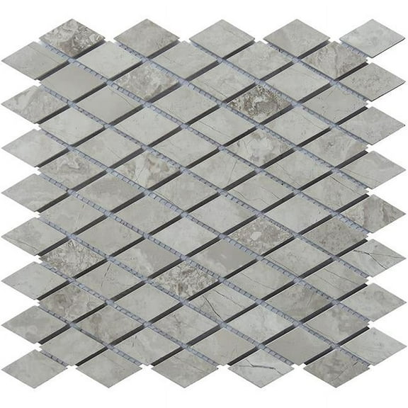 Intrend Tile NS021-A Limestone Diamond Mosaic - Grey