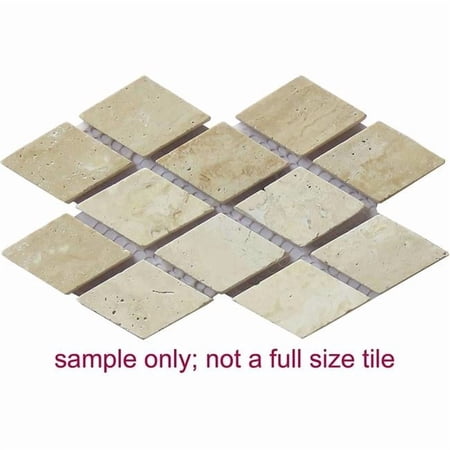 Intrend Tile NS022-A Travertine Stone Diamond Mosaic
