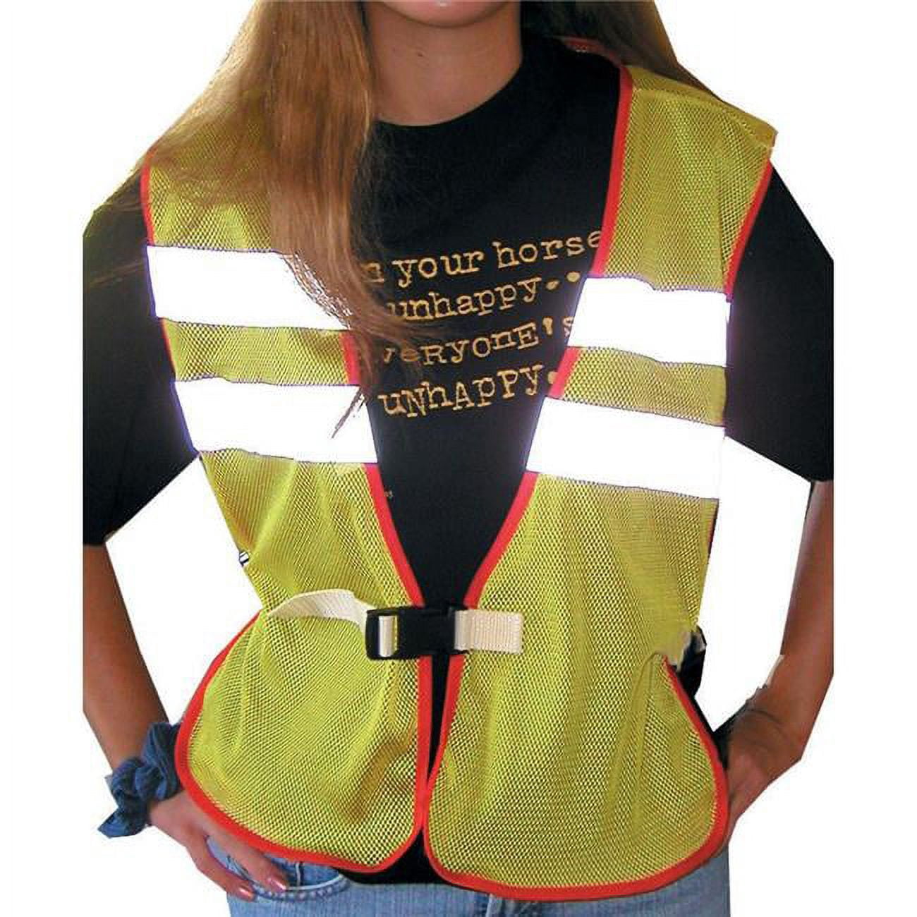 Reflective Vest Riding Intrepid International 247501 Safety Reflective Riding Vest for Night ...