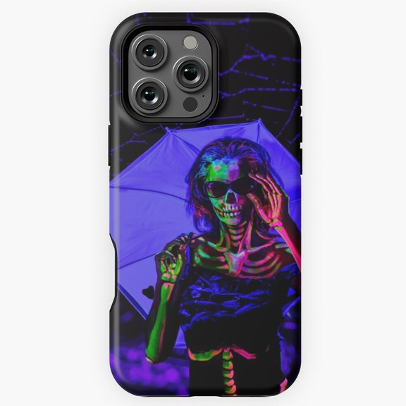 Intricate Blacklight Web Phone Case for iPhone 16 15 14 13 12 11 Pro Max M5911343