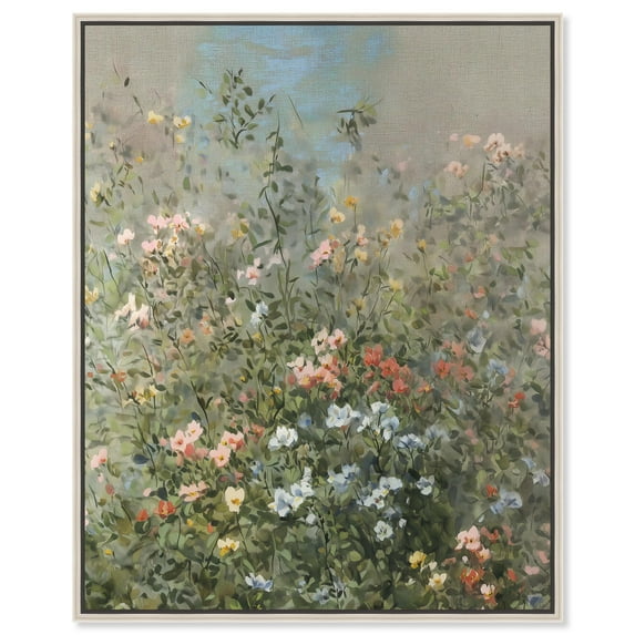 Intricate Blossoms Canvas Print Farmhouse Art by Art Remedy, Silver Frame, 24 x 30