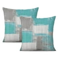 thumbnail image 1 of Intricate Blue and White Abstract Oil Painting Art Pillow Covers, 20x20 Inch, Set of 2 | Perfect for Couch or Bedroom | Modern Blue Decorative Cushions, 1 of 7