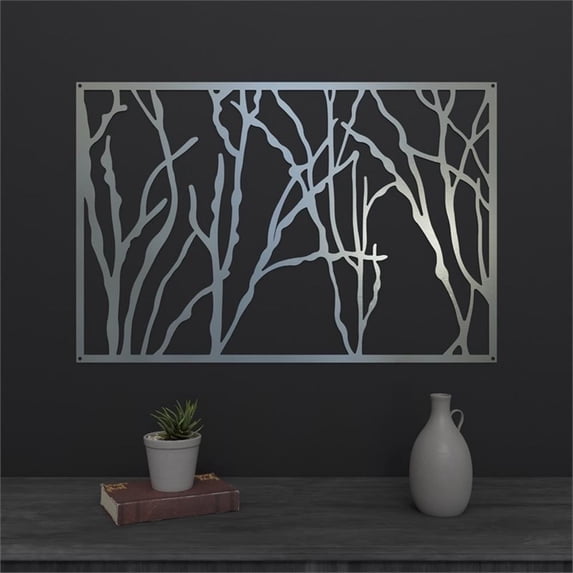 Intricate Branches Stainless Steel Metal Wall Decor