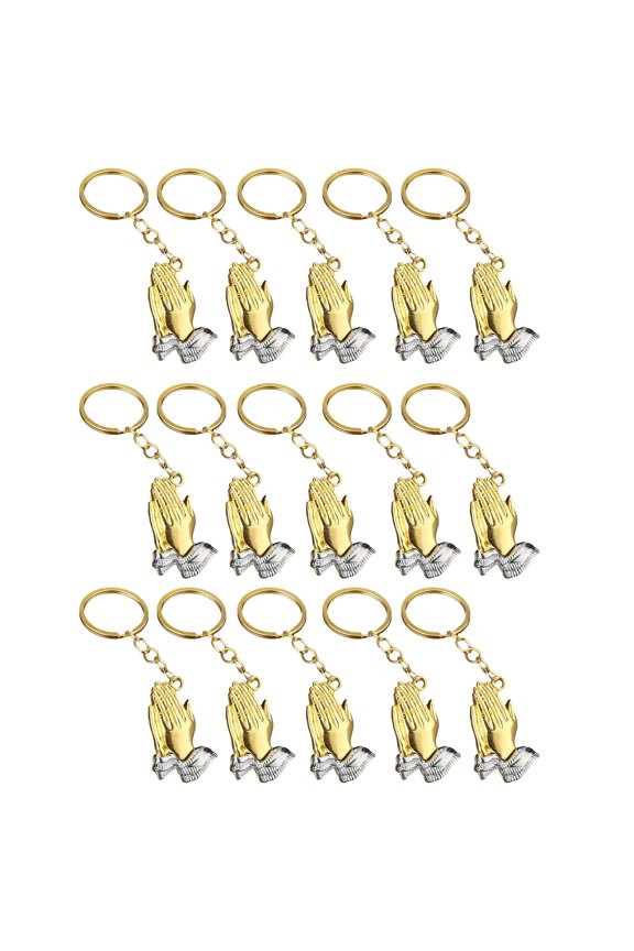 Intricate Designs Praying Hand Pendant Prayer Hands Keychains Charm for Key or Bags Enhancing Everyday Styles