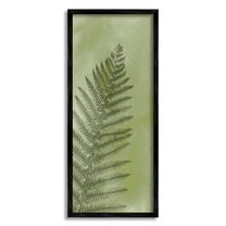 Intricate Fern Sprout Leaf Botanical & Floral Graphic Art Black Framed Art Print Wall Art