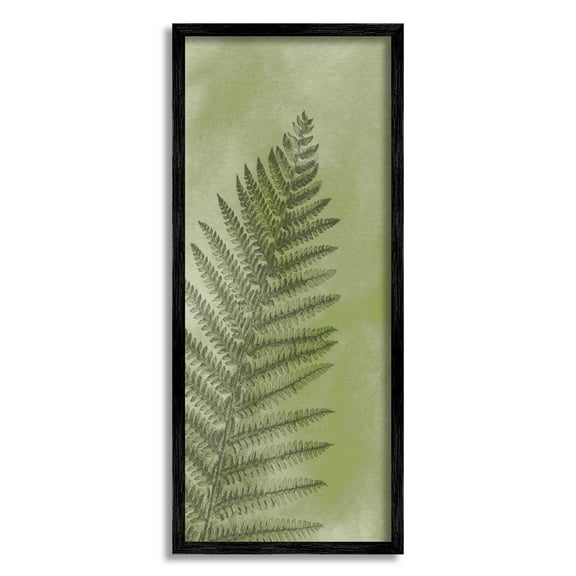 Intricate Fern Sprout Leaf Botanical & Floral Graphic Art Black Framed Art Print Wall Art