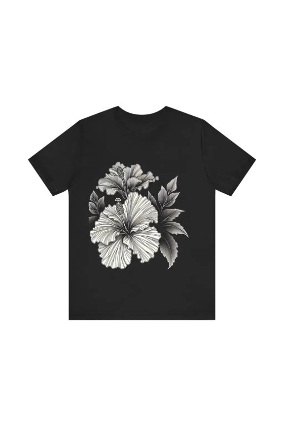 Intricate Flora Design - Jersey Short Sleeve Tee