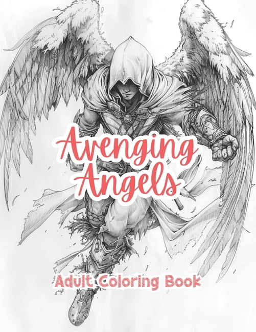 Intricate Mandala Patterns for Adults Avenging Angels Adult Coloring Book Grayscale Images By TaylorStonelyArt: Volume I, (Paperback)