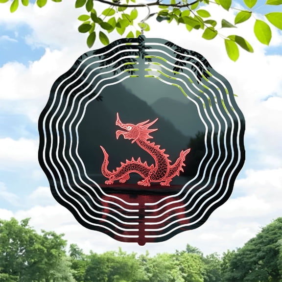 Intricate Metal Wind Spinner with Ripple Effect Design - Serene Garden Decor for Yard and Outdoor Spaces