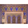 thumbnail image 1 of Intricate Painted & Stucco Patterns On The Walls of A Riad - Marrakech Morocco Poster Print, 16 x 11, 1 of 1
