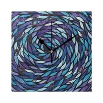 Square Clock Annotation Spring Vibrant Flowers Wall Clock Square Clock Decoration Creative ...