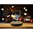 thumbnail image 1 of Intricately Crafted Crystal Abacus Sculpture - A Tribute to Mathematical History, 1 of 5