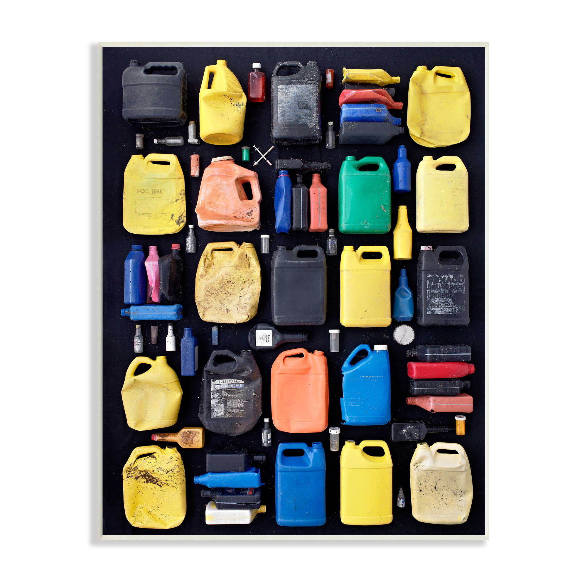 Intriguing Modern Jetsam Jerrycan Containers Recycling Waste Novelty Photograph Unframed Art Print Wall Art