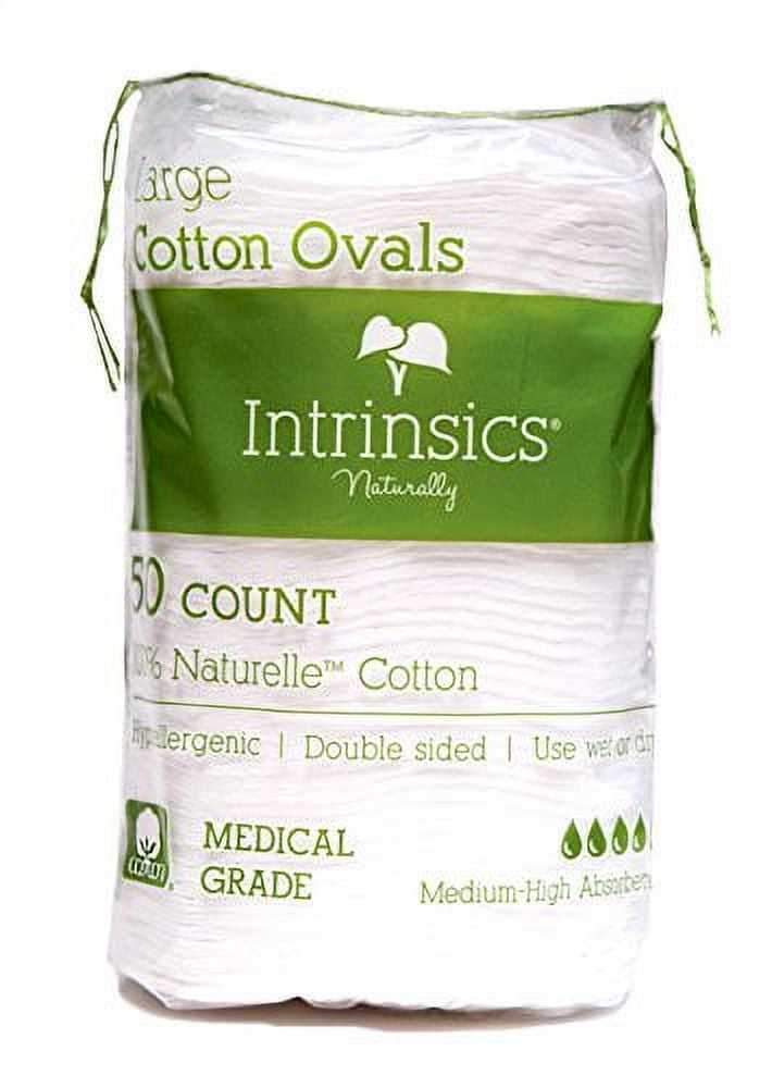 Intrinsics 407406 Large Oval Cotton Pads 3" 50 Count