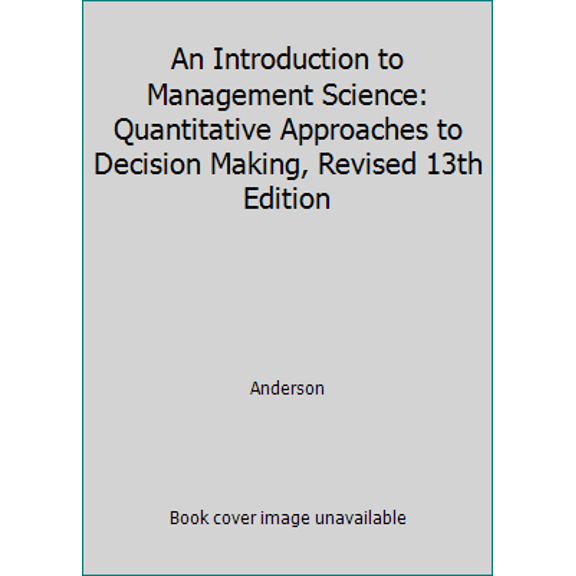 Pre-Owned Intro. to Management Science, Revised-Text Only (Hardcover) 1111532249 9781111532246