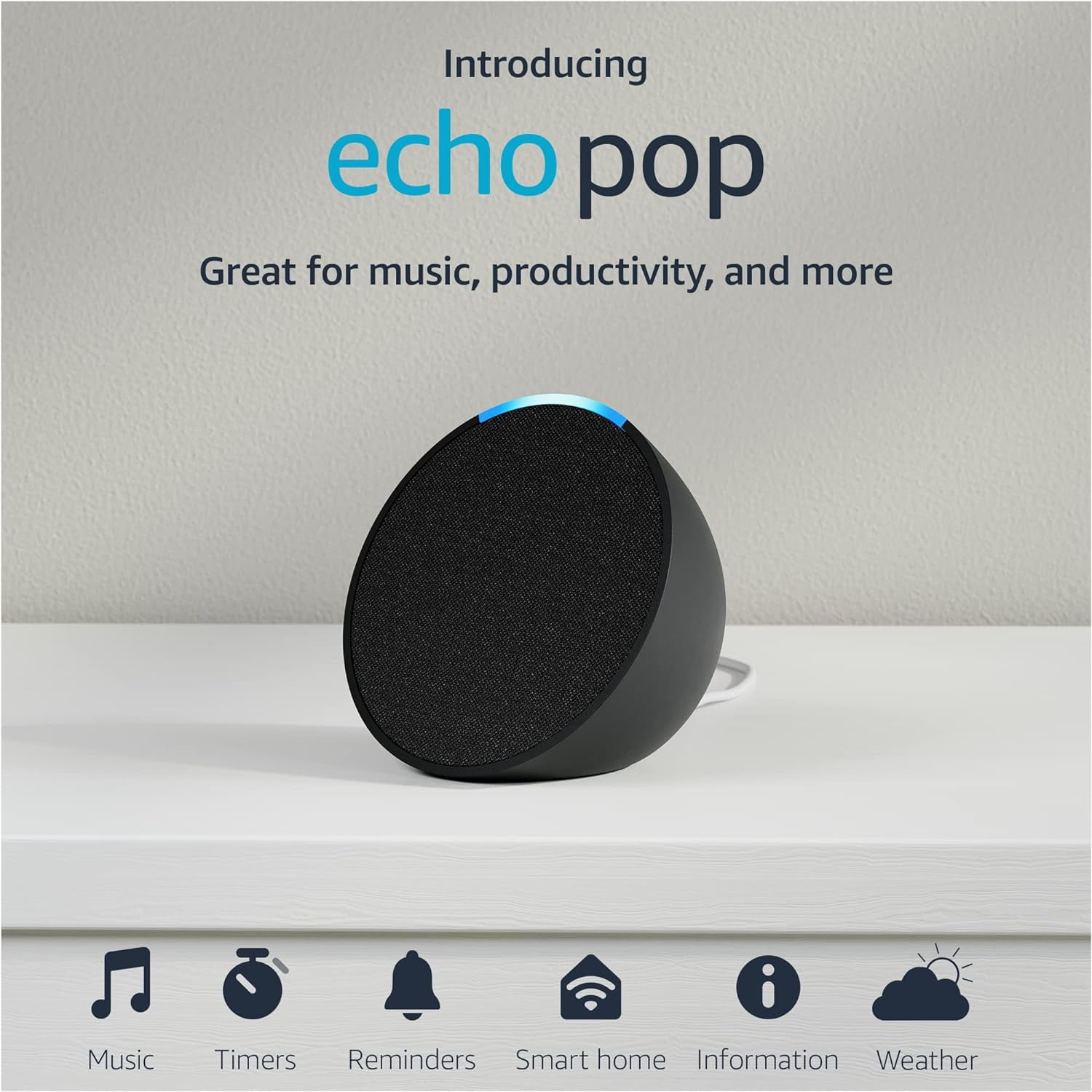 Introducing Echo Pop  Full sound compact smart speaker with Alexa