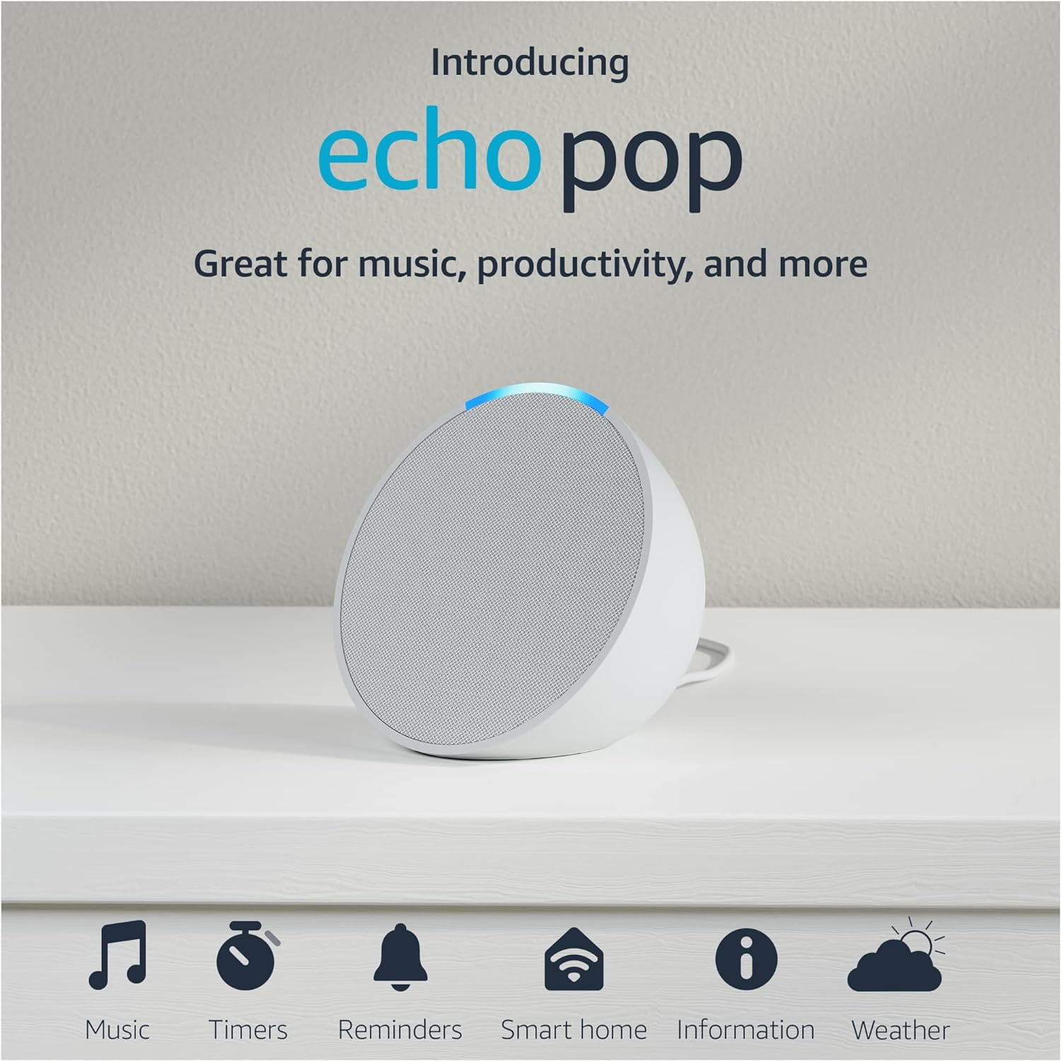 Introducing Echo Pop  Full sound compact smart speaker with Alexa