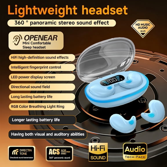Introducing The General - a Modern Design of True Wireless In-Ear Headphones That Provide Comfort for Sleeping, Perfect for Music And Video. These TWS HIFI Earbuds Feature Bass And ACC Stereo Sound