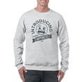 thumbnail image 1 of Introducing Happiness - Retro Laughing Emoji Men's Sweatshirt, 1 of 4