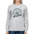 thumbnail image 1 of Introducing Happiness - Retro Laughing Emoji Women's Sweatshirt, 1 of 4
