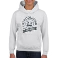 thumbnail image 1 of Introducing Happiness - Retro Laughing Emoji Youth's Hoodie, 1 of 4