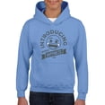 thumbnail image 1 of Introducing Happiness - Retro Laughing Emoji Youth's Hoodie, 1 of 4
