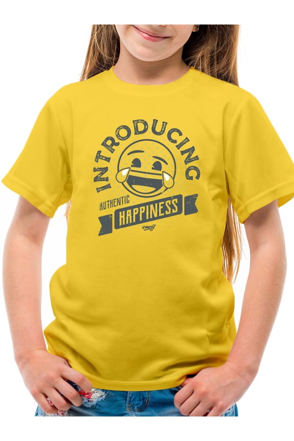 Introducing Happiness - Retro Laughing Emoji Youth's T-shirt