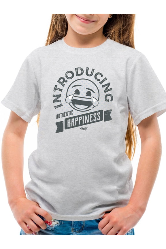 Introducing Happiness - Retro Laughing Emoji Youth's T-shirt