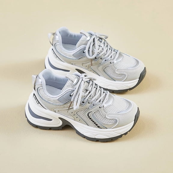 Introducing The Latest Chunky Sneakers for Women, Perfect for Spring 2026. These Platform Elevating Shoes Are Designed for Students, Suitable for Sports, Casual Daily Wear, And Versatile Fashion