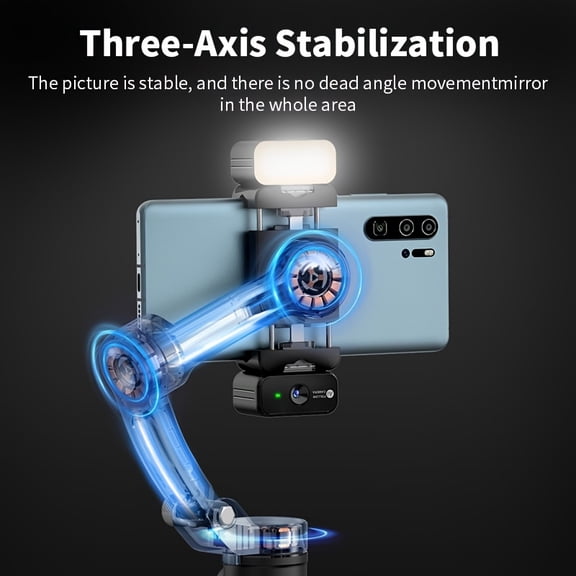 Introducing The M03 Handheld 3-Axis Gimbal Stabilizer Featuring AI Face Recognition And Anti-Shake Technology for Smartphones, Equipped with USB Charging, a 18650 Lithium Battery