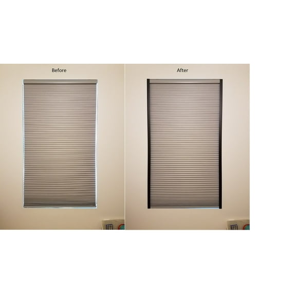 Introducing New Sleepy Time Tracks LITE - The Original Light Gap Blocker. Simple Yet Effective at Blocking The Glow of Light Along The Sides of Your Blackout blinds & Shades (72" Black Permanent)