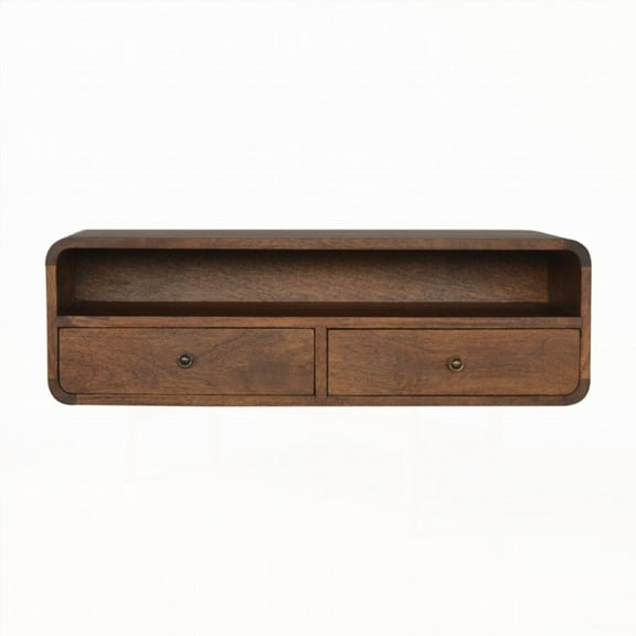 Introducing Timeless Elegance | Floating Chestnut Console
