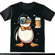 Introducing our exclusive Cool Penguin Beer Lover design on a sleek black tee stand out in style with this charming and quirky character illustration 🐧🍺 NewOn