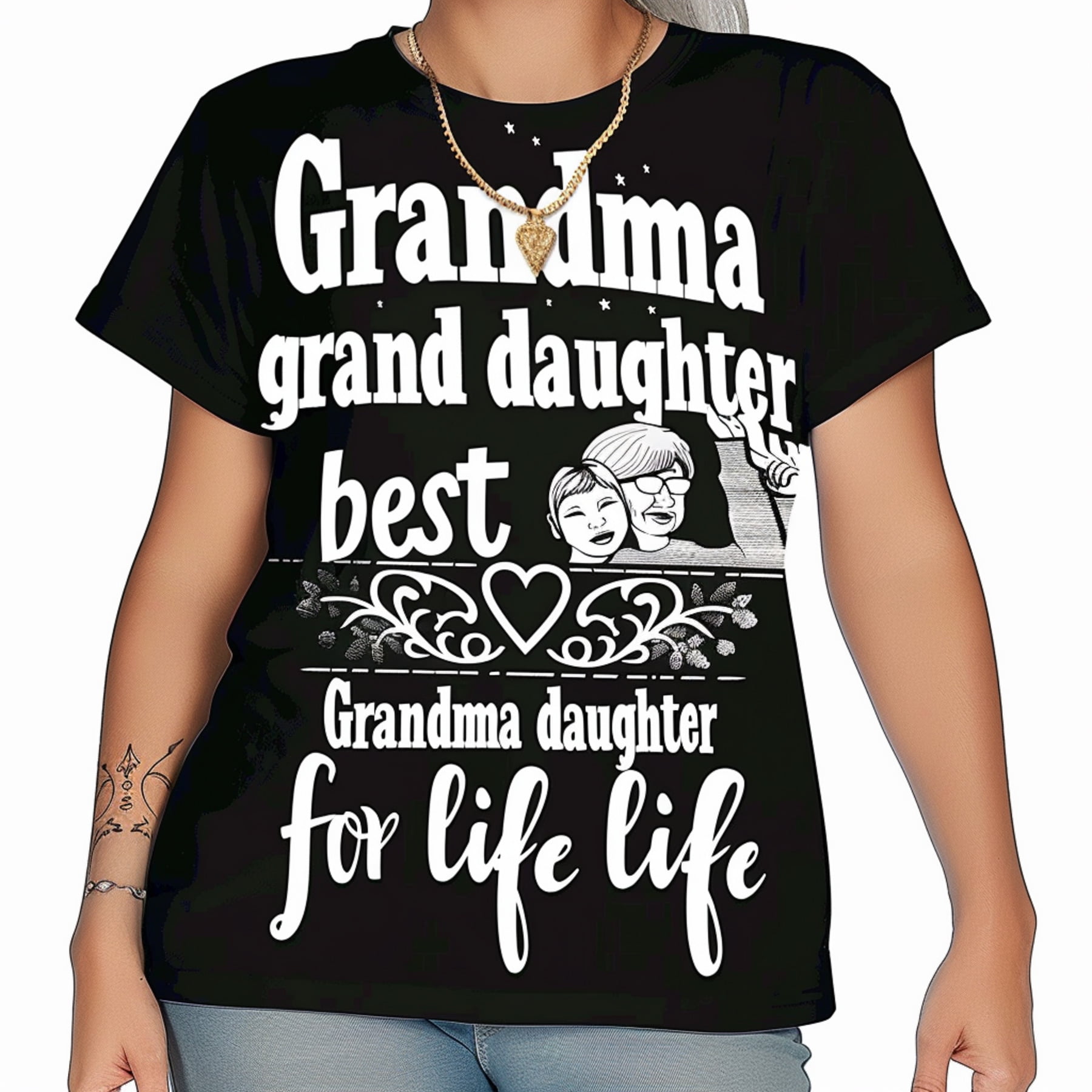 Love Between a Grandmother and Granddaughter Shirt