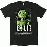 Introducing the Dilliciously Cool 'DILL WITH IT' Black TShirt Stand out in style with this hyperrealistic pickle design NewOn
