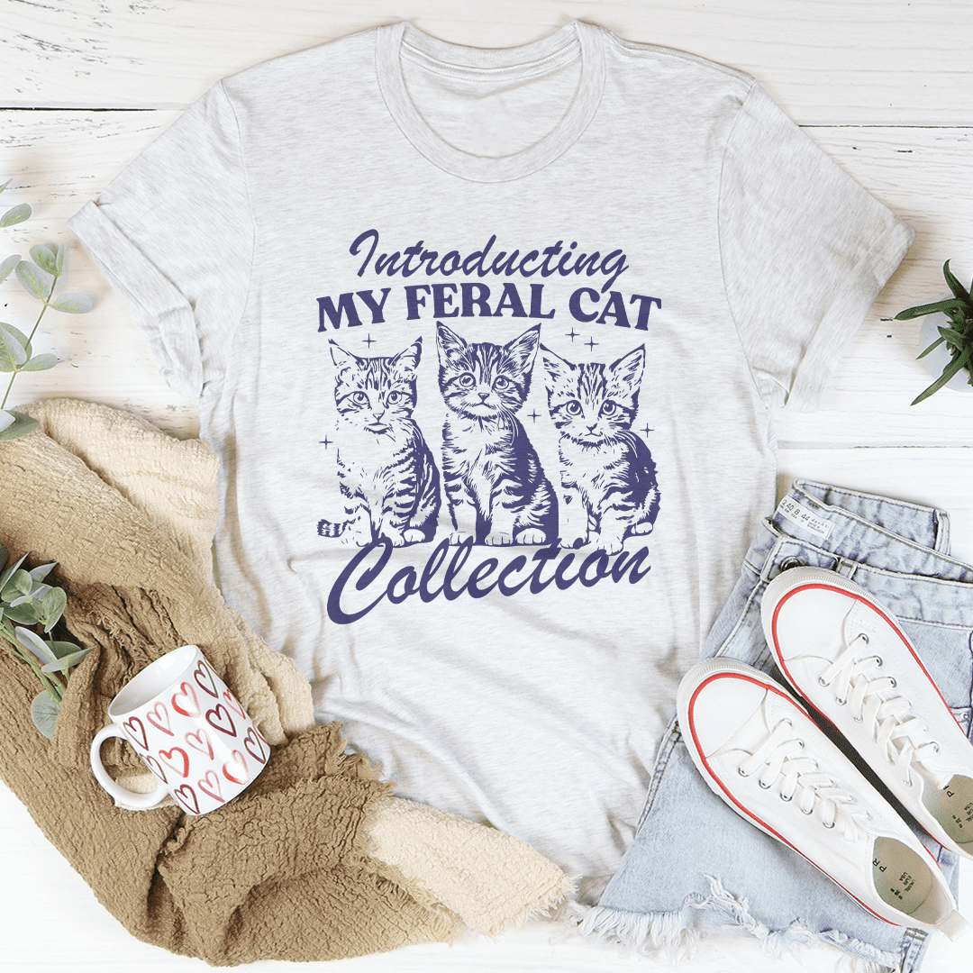 Introducting My Feral Cat Collection Tee Ash S Peachy Sunday T-Shirt ...