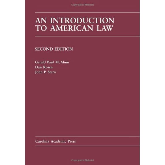 Pre-Owned Pre-Owned An Introduction to American Law (Carolina Academic Press Law Casebook) Paperback