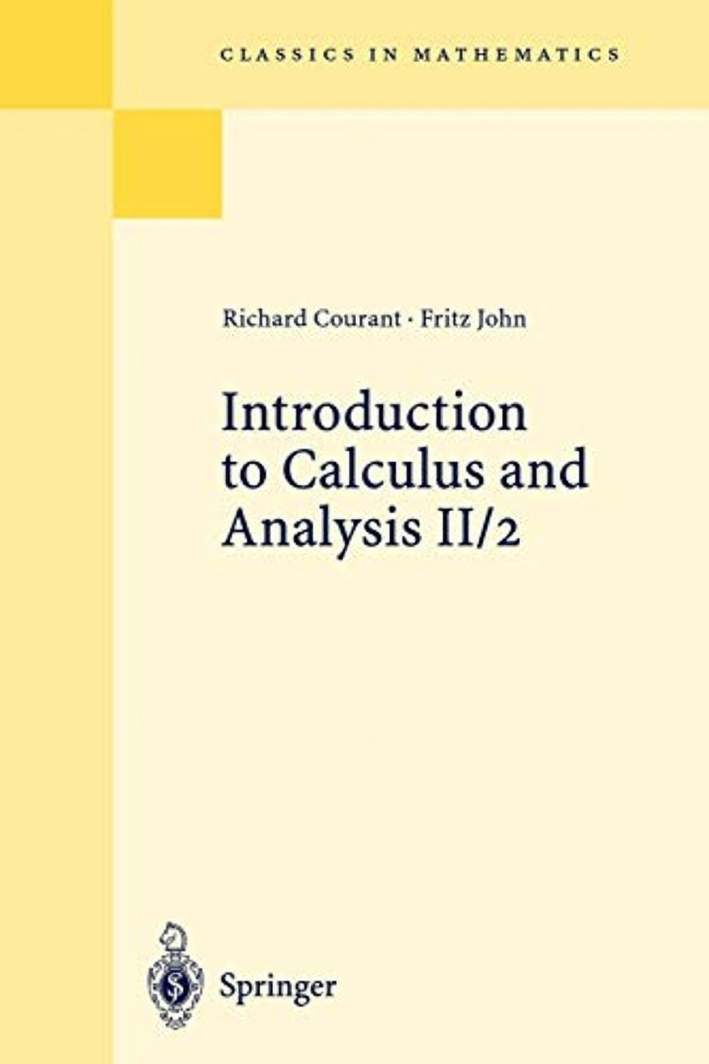 Pre owned introduction to calculus and analysis 2 2 kapitel 5 8