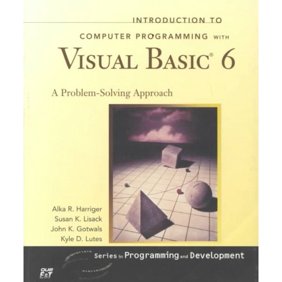 Pre-Owned Introduction to Computer Programming with Visual Basic 6 [With CD-ROM] (Paperback) 1580762417 9781580762410