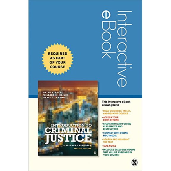 Pre-Owned Introduction to Criminal Justice Interactive eBook: A Balanced Approach, 9781544325088, Paperback, Second