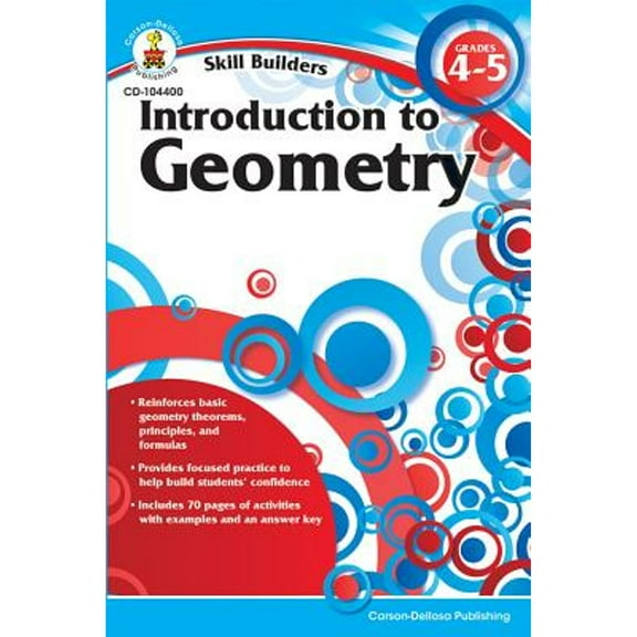 Pre-Owned Introduction to Geometry, Grades 4 - 5 (Skill Builders (Carson-Dellosa)) Paperback