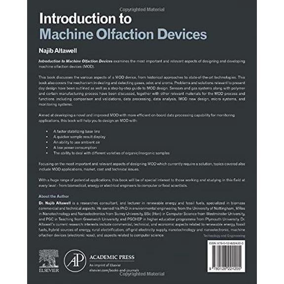 Pre-Owned Introduction to Machine Olfaction Devices, (Hardcover)