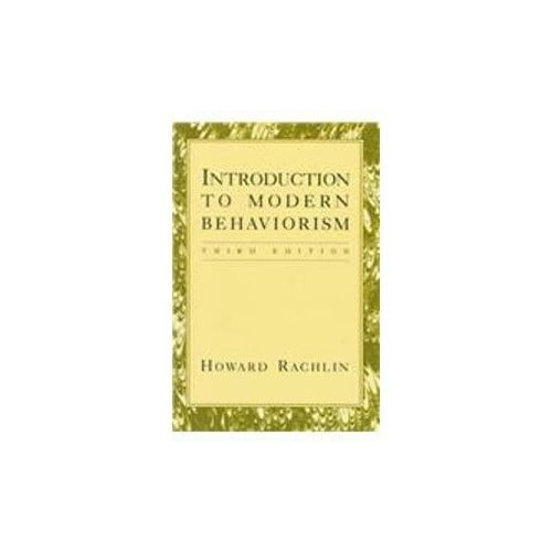 Pre-Owned Introduction to Modern Behaviorism (Paperback) 0716721767 9780716721765