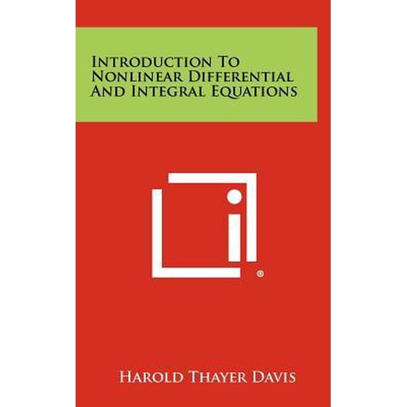 Introduction to Nonlinear Differential and Integral Equations