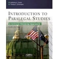 thumbnail image 1 of Pre-Owned Introduction to Paralegal Studies: A Critical Thinking Approach (Paperback) 0735557551 9780735557550, 1 of 1